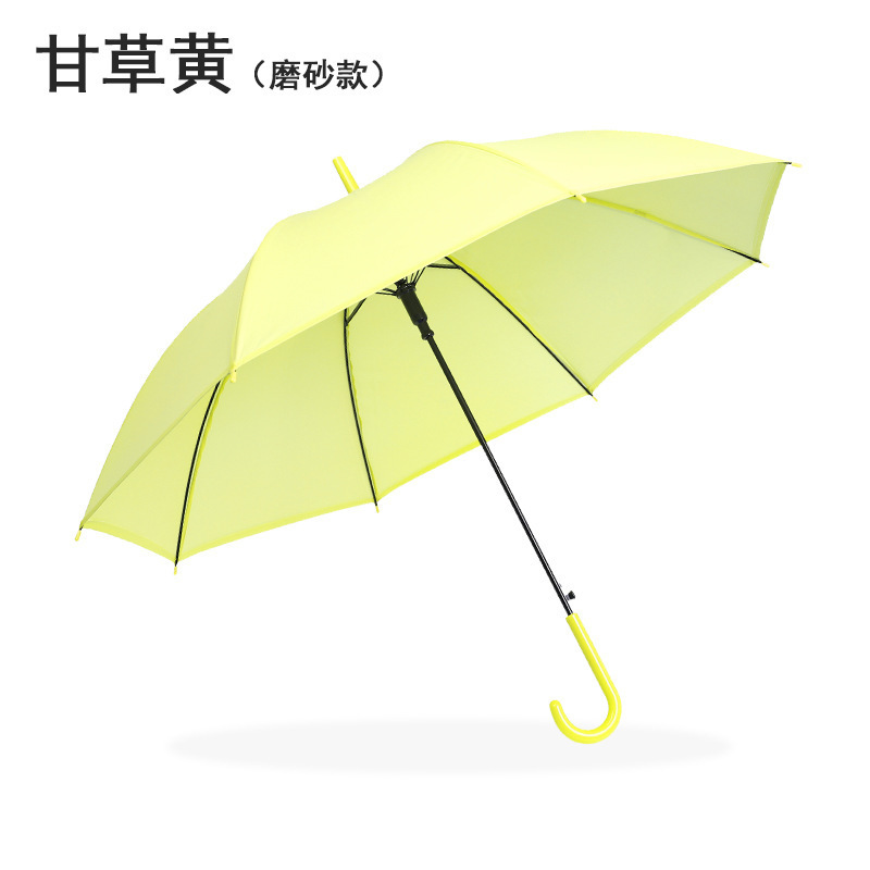 日系小清新自动透明伞印logo学生儿童广告伞长柄透明雨伞|undefined