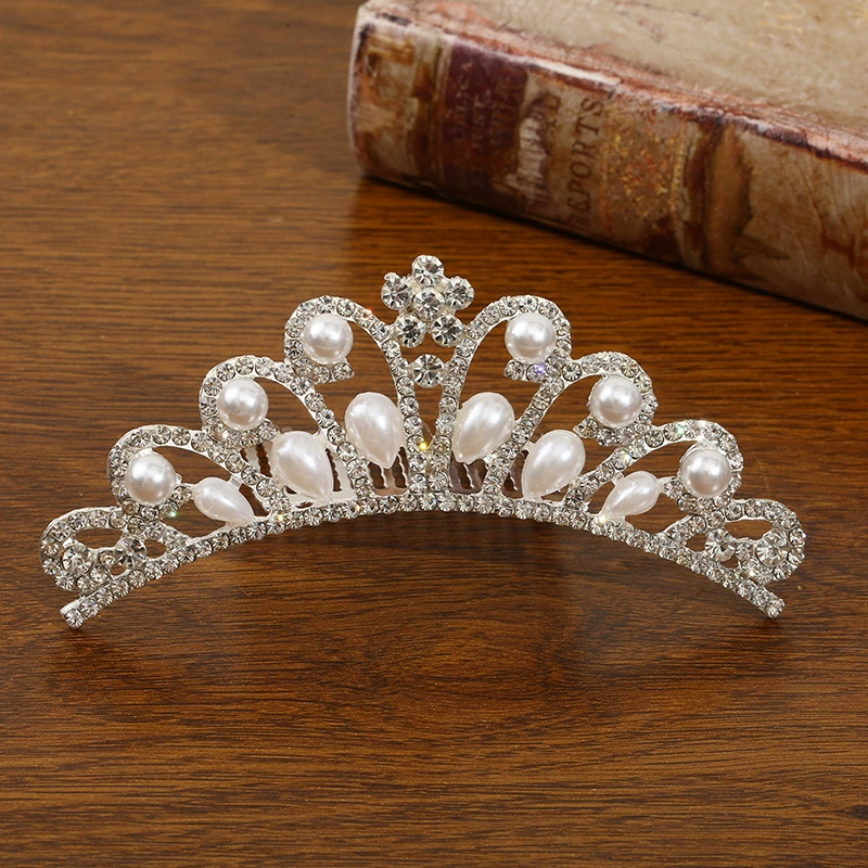 Детская металлическая тиара princess, блестящие стразовые ободки для волос, подарок на день рождения, несколько стилей