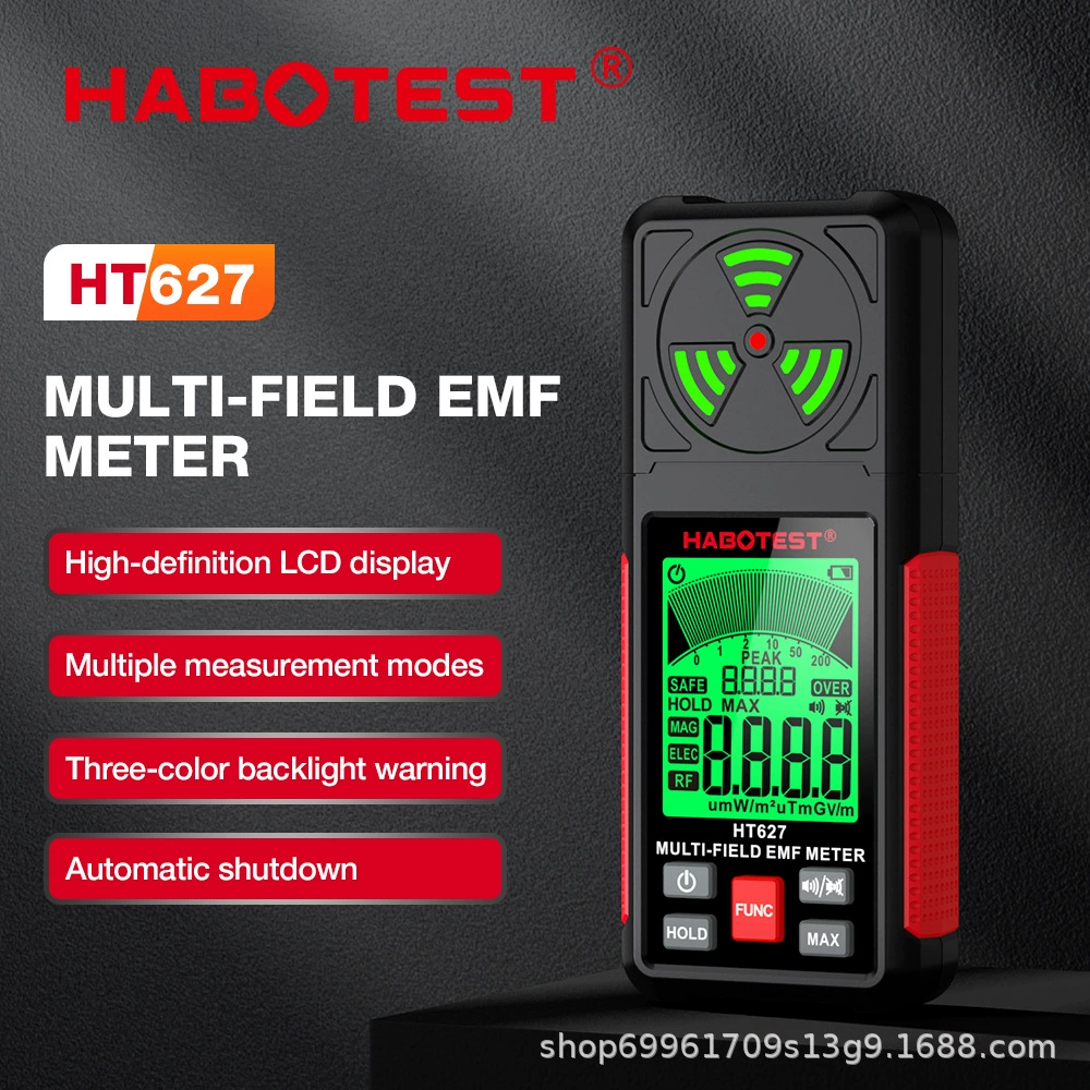 Huabo HT627 детектор электромагнитного излучения сигнализация электрического поля детектор ионизирующего излучения HABOTEST