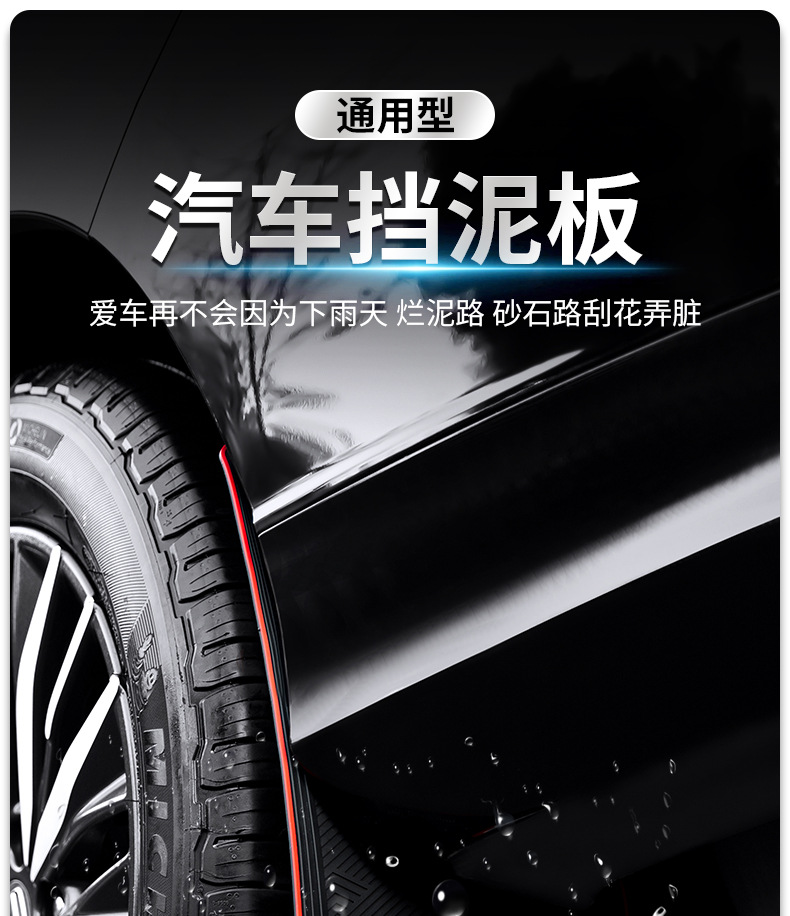 Applicable to Tesla model car wheel fender foreign trade cross-border car modification accessories PVC Fender