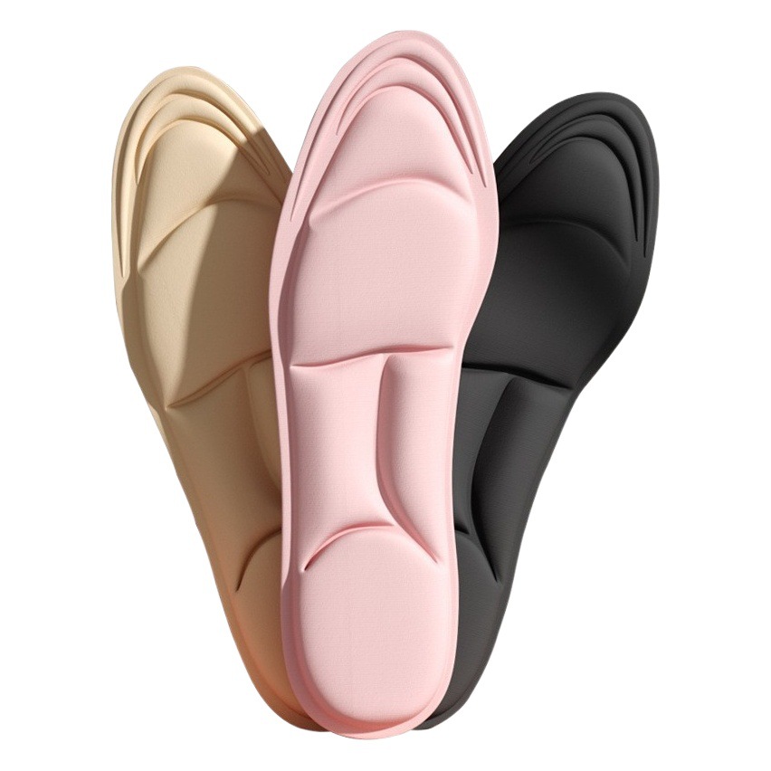 SOURCE manufacturer 5D sports super soft high heel insole poop military training shock absorption anti-pain sweat absorption deodorant thickened soft bottom