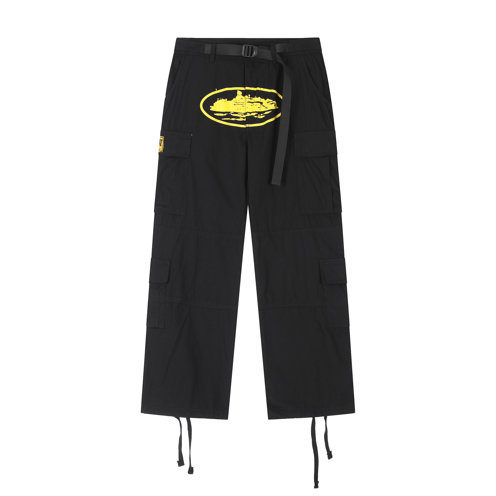 Corteiz Alcatraz Pants Cargo Black Yellow