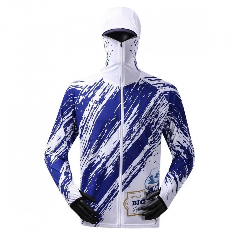 Jinbukang New Style Fishing Clothes Sunscreen Clothes Men's Ice Silk Fishing Clothing Men's Outdoor Luya Anti-mosquito Breathable suit