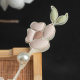 Original Handmade Cheongsam Button Button National Style Pearl Camellia Buckle Chinese Tang Suit Hanfu Button Decorative Accessories