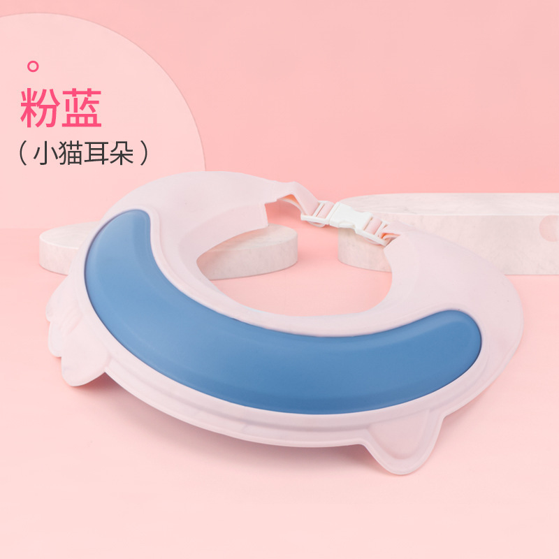 Gorros de champú para niños, artefactos de champú de dibujos animados para bebés, gorros de champú de silicona, protectores para los oídos, protectores para los ojos, gorros de ducha para bebés impermeables
