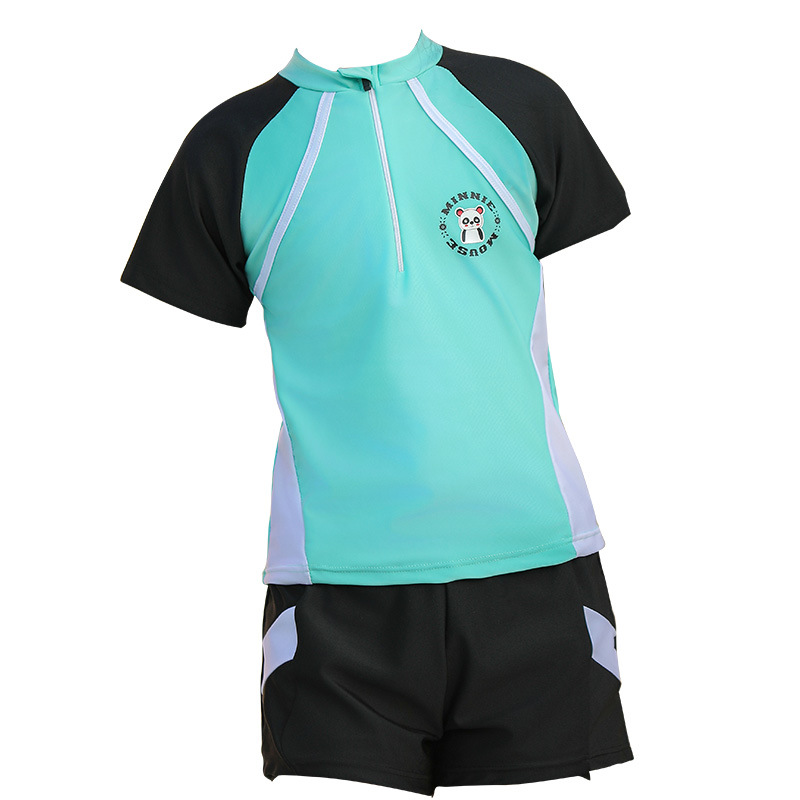 Niños trajes de baño de poliéster niña pequeña versión coreana de una pequeña falda deportiva fresca junior trajes de baño de aguas termales al por mayor