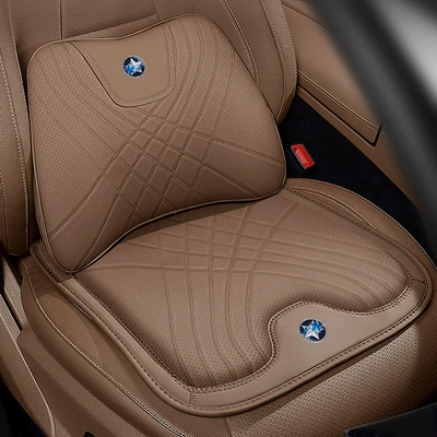 Suitable for Venucia Car Headrest | Waist support - copper-card-brown-seat-cushion-lumbar-support