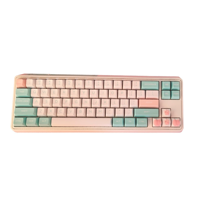 Keycap (Euler) Cat Paw & Butt Custom Mechanical Keycaps, PC + Silicone, Personalized