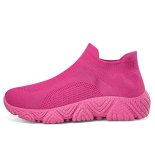 Cross-border Summer New Couple sneaker Men's Breathable Socks Shoes Slip-on Women's Casual Running Shoes Jogging Shoes