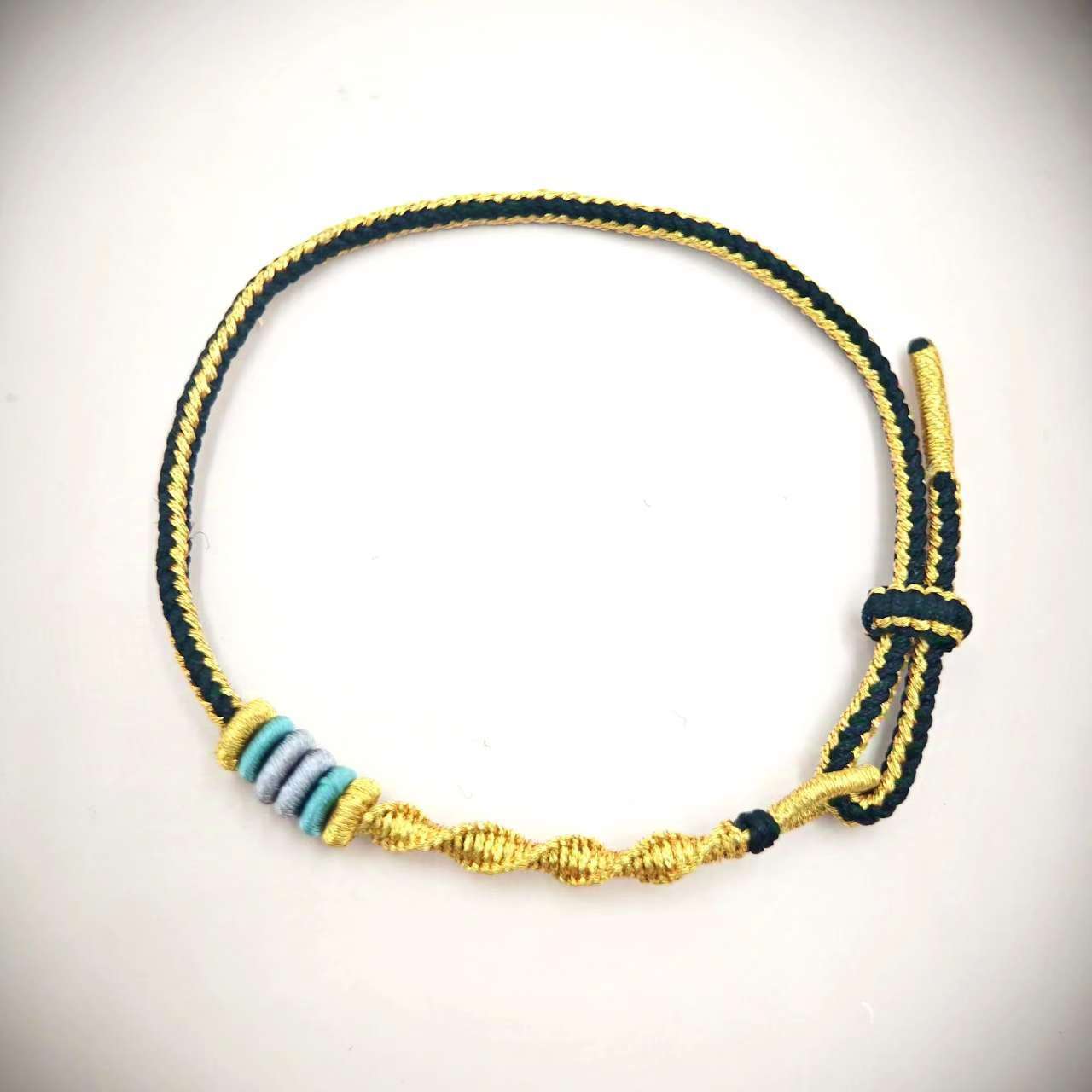 DIY hand-woven men's and women's adjustable bracelet cord material national tide color matching hand rope 12 zodiac signs