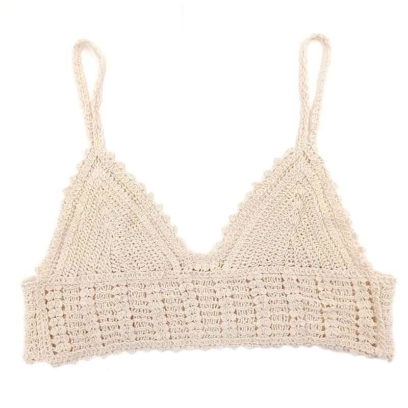 外穿蕾丝上衣露脐裹胸白色吊带背心女夏天度假内搭防走光打底抹胸|ms