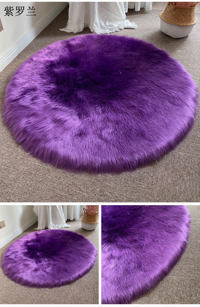 Round Footrest Mat, Bedroom Entry Carpet, Living Room Light Luxury Chinese Door Mat, Entryway Carpet, Bedroom Full Floor Carpet, Coffee Table
