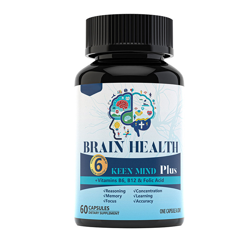 现货跨境Brain Health脑神经记忆力胶囊维生素B6+B12 记忆补充剂|undefined