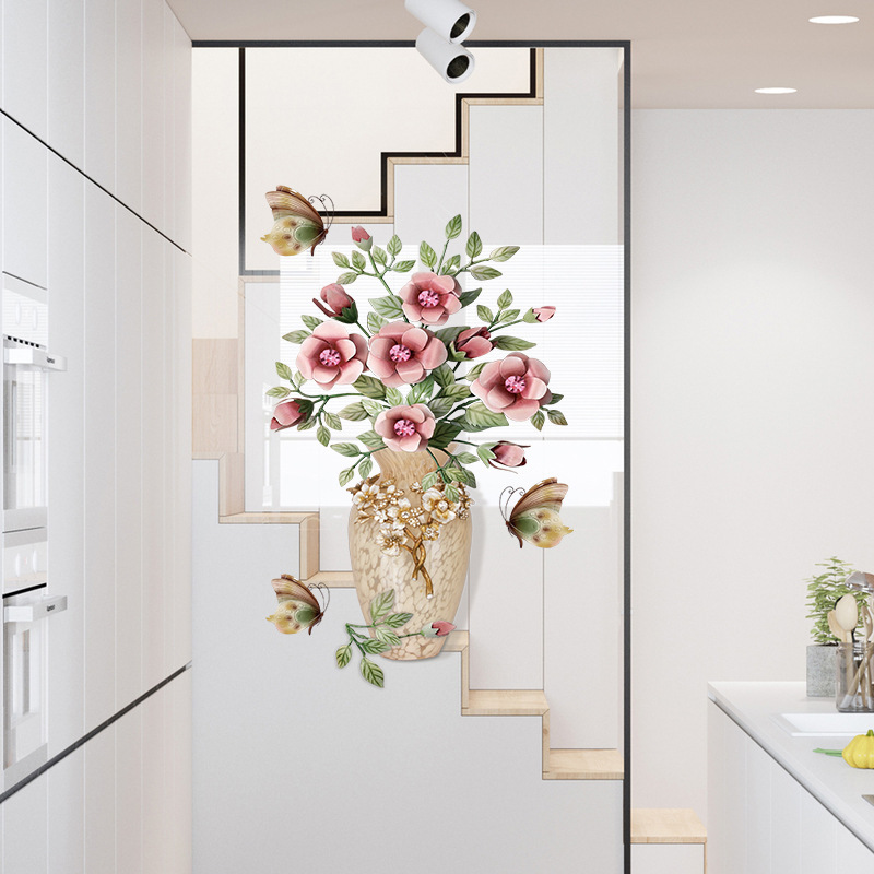 3d väggdekal vas för hallbord och sovrum inredning_voghion.com