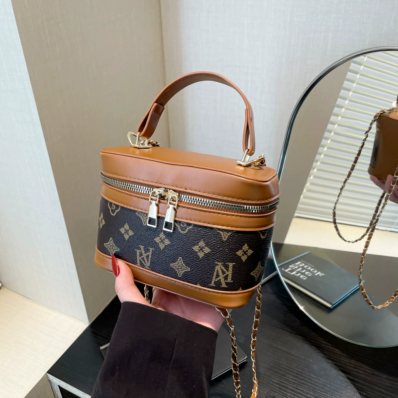 Fashionable box, one-shoulder bag, shoulder bag, cosmetic bag, high-end