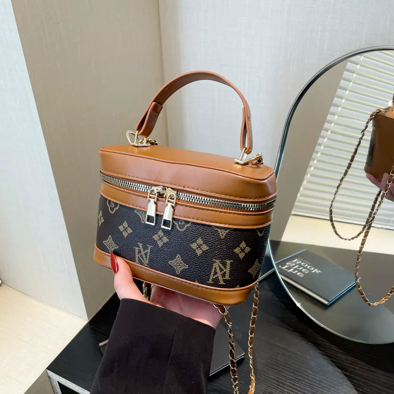 Fashionable box, one-shoulder bag, shoulder bag, cosmetic bag, high-end