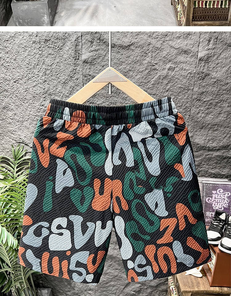 Men's Casual Loose Straight Leg Shorts Summer Style Thin Beach Trendy Brand New_viptrois.com
