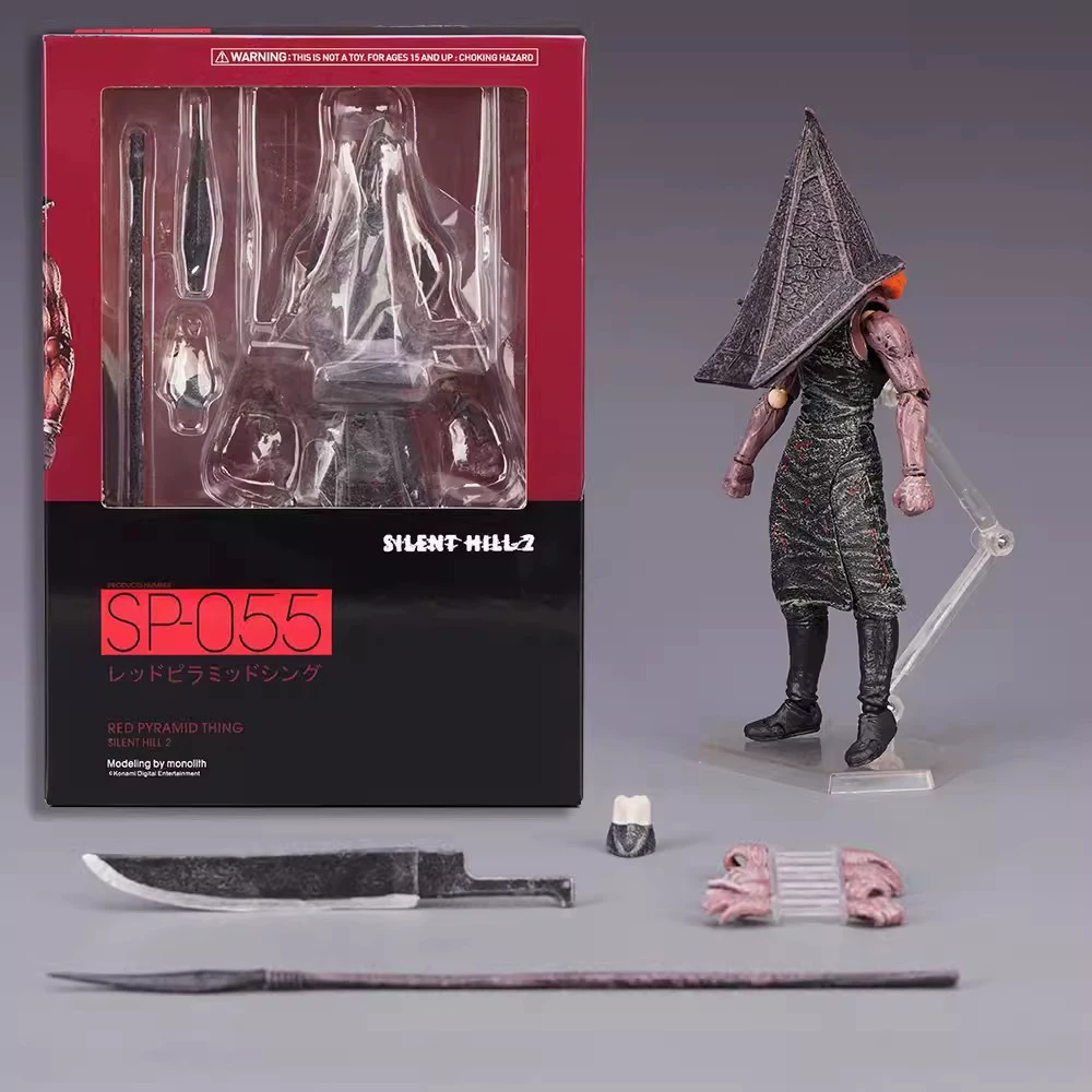 Фигурка Фигма Silent Hill SP 061 Безливая медсестра голова 055 Треугольная голова подвижная фигурка модель размещения