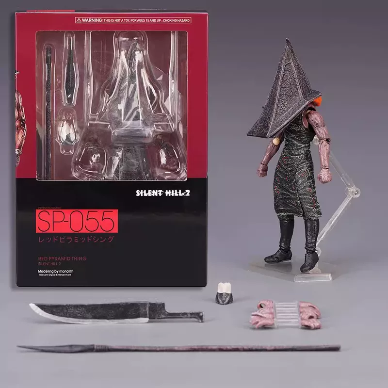 Фигурка Фигма Silent Hill SP 061 Безливая медсестра голова 055 Треугольная голова подвижная фигурка модель размещения