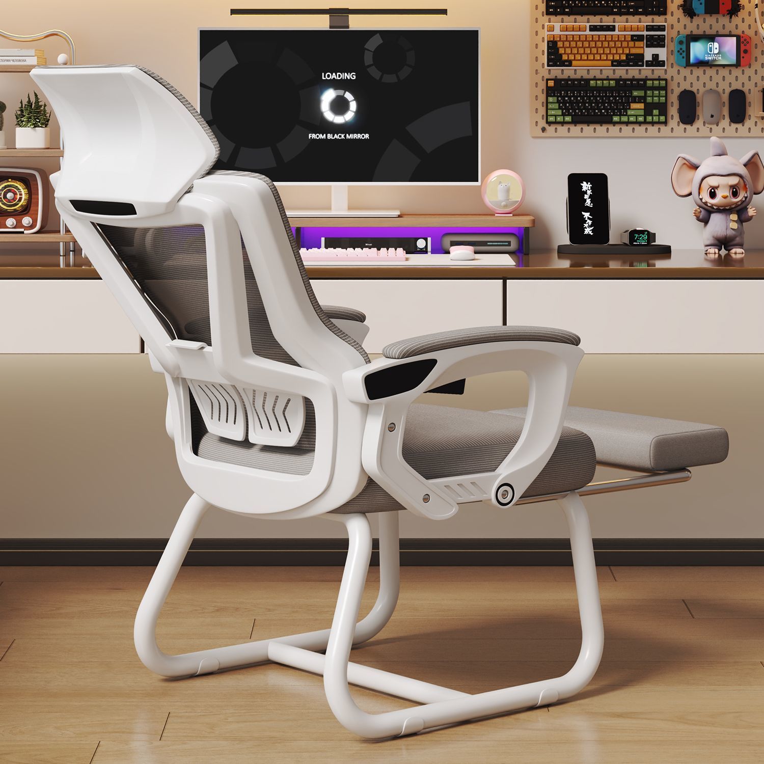 Computer Chair Reclining Nap Ergonomic Chair Mesh Chair Lift Swivel Chair Student Dormitory E-Sports Chair Work Office Chair