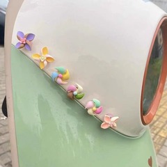 電動車の装飾の部品のかわいい風車の自転車はバックミラーの装飾品の電気自動車の小さい置物を改造します。