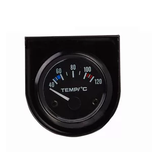 52mm Qara Dəqiq Su Temperaturu Göstəricisi 40-120 ℃ 12V Avtomobil Su Temperaturu Ölçən