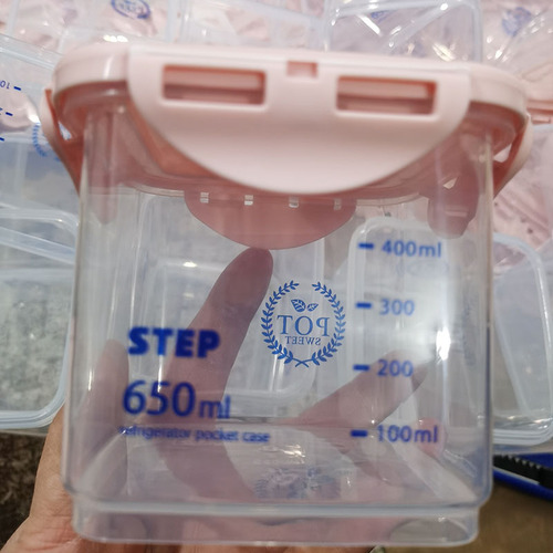 Sealed Jar Storage Container Food Grade PP5 Airtight Box Grains and Cereals Storage Cheese Can Cake Packaging Box 