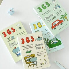 初製品リトルエレファントダイアリー 365 日プランナー カラーインナーページ記録計画ハンドブック漫画かわいいマカロン