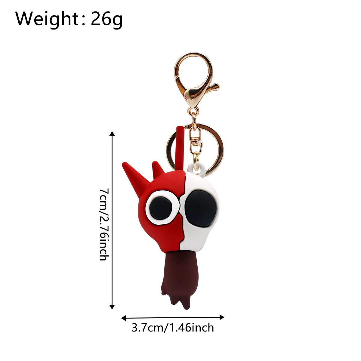 리듬 박스 - 빨간색과 회색 얼굴 [골드 버클]