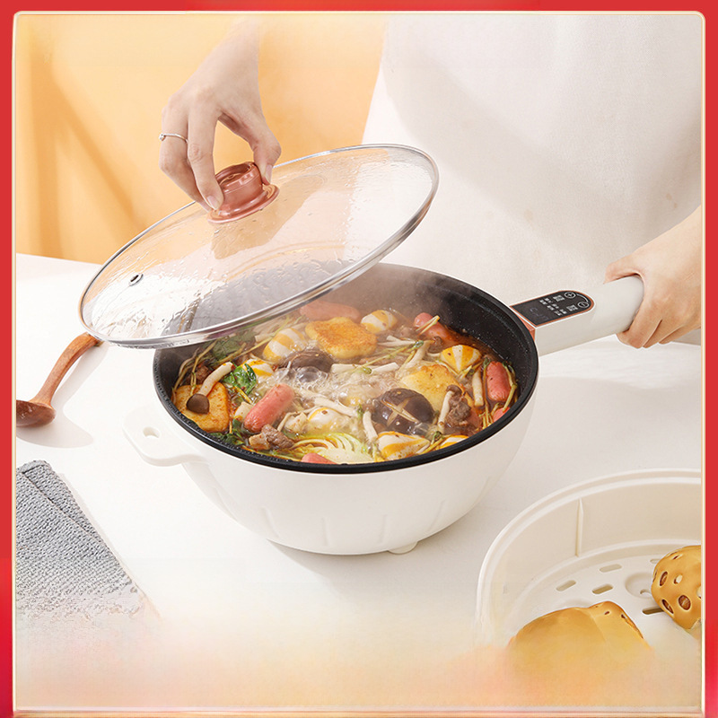 Household multi-functional non-stick pan electric wok factory electric hot pot dormitory universal integrated intelligent scheduled reservation