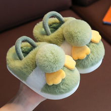 宝宝棉拖鞋女1-3岁2幼儿室内卡通防滑软底冬天毛拖鞋儿童家居鞋男