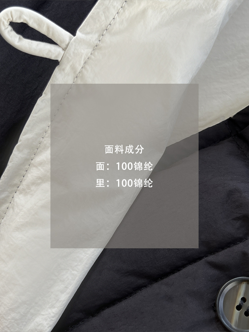 江左「両面派暖かいB備」 ~ 女神の両面にダウンジャケットを着た女性のスタンドカラーの暖かい厚いコート1259