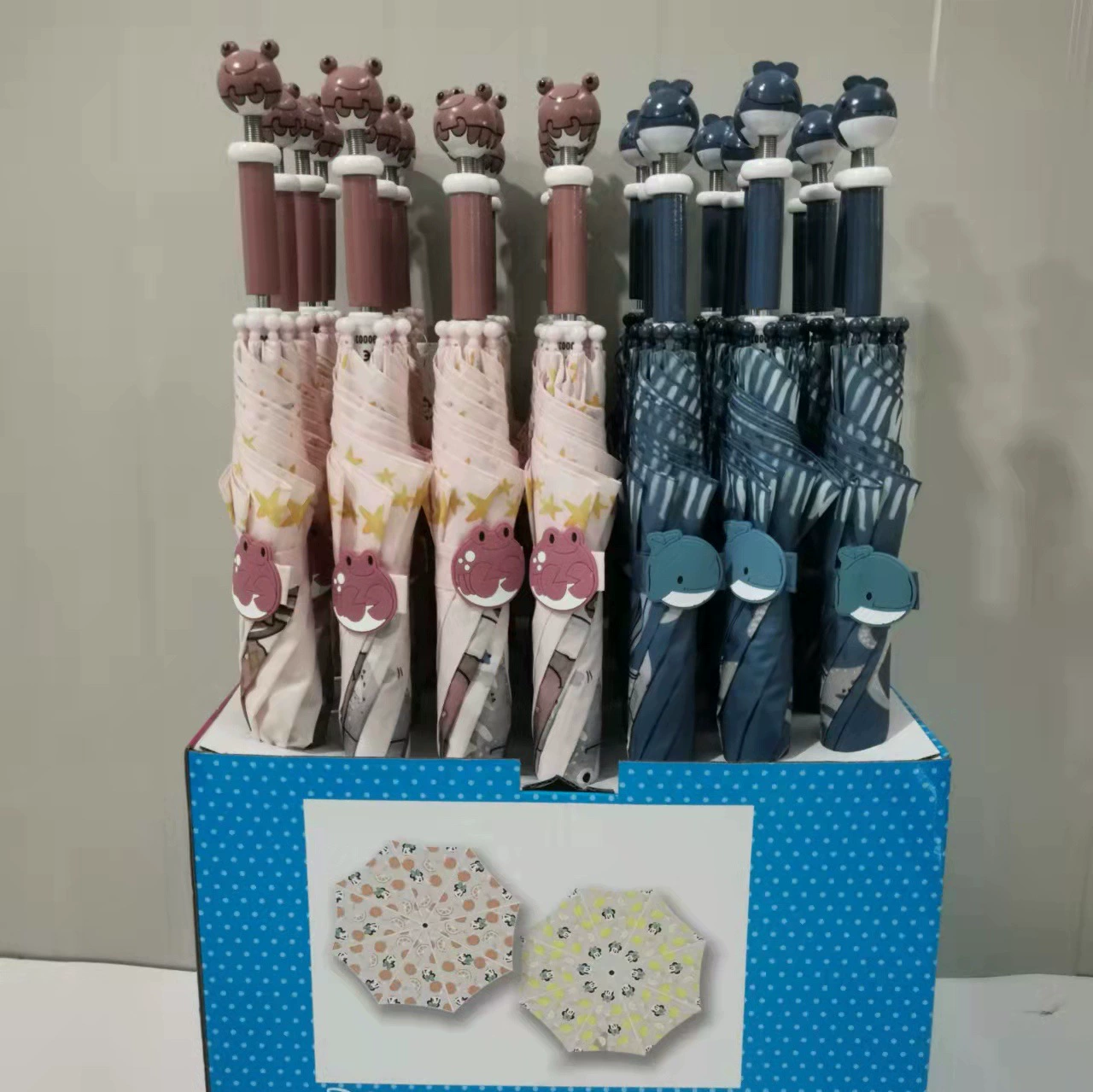 Детский зонт мужские и женские учащиеся начальной школы на заказ мультфильм Деревянный зонт Ручка животная форма рекламный зонтик подарок длинная ручка зонтик производители