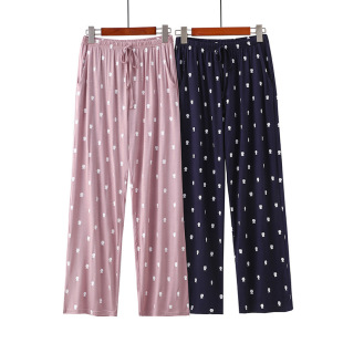 Cartoon Millet Bear Pajama Pants Women's Trousers Spring and Autumn Modal Thin Loose Casual Summer Outwear Home Pants