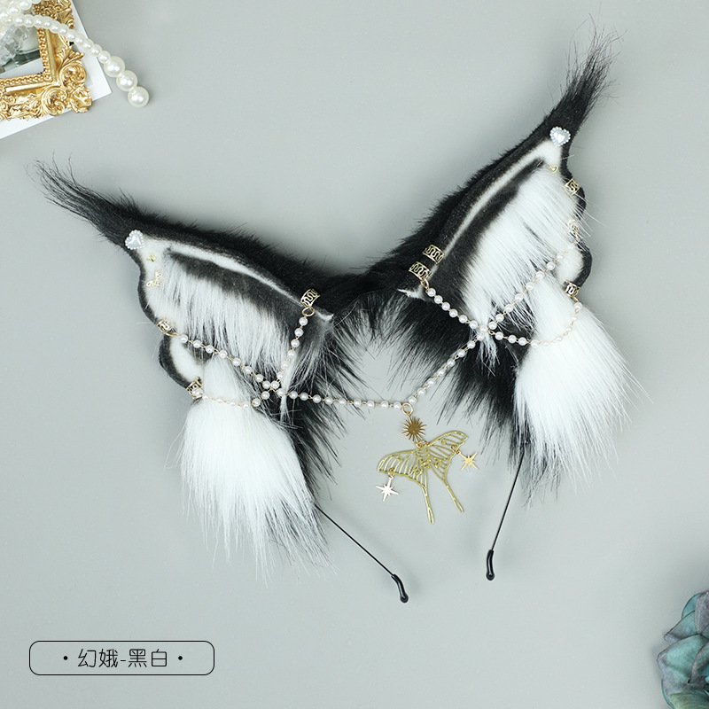 Tocado de felpa lindo generación pelo comic show cos accesorios simulación bestia oído diadema accesorios KC tmall gato oído accesorios para el cabello