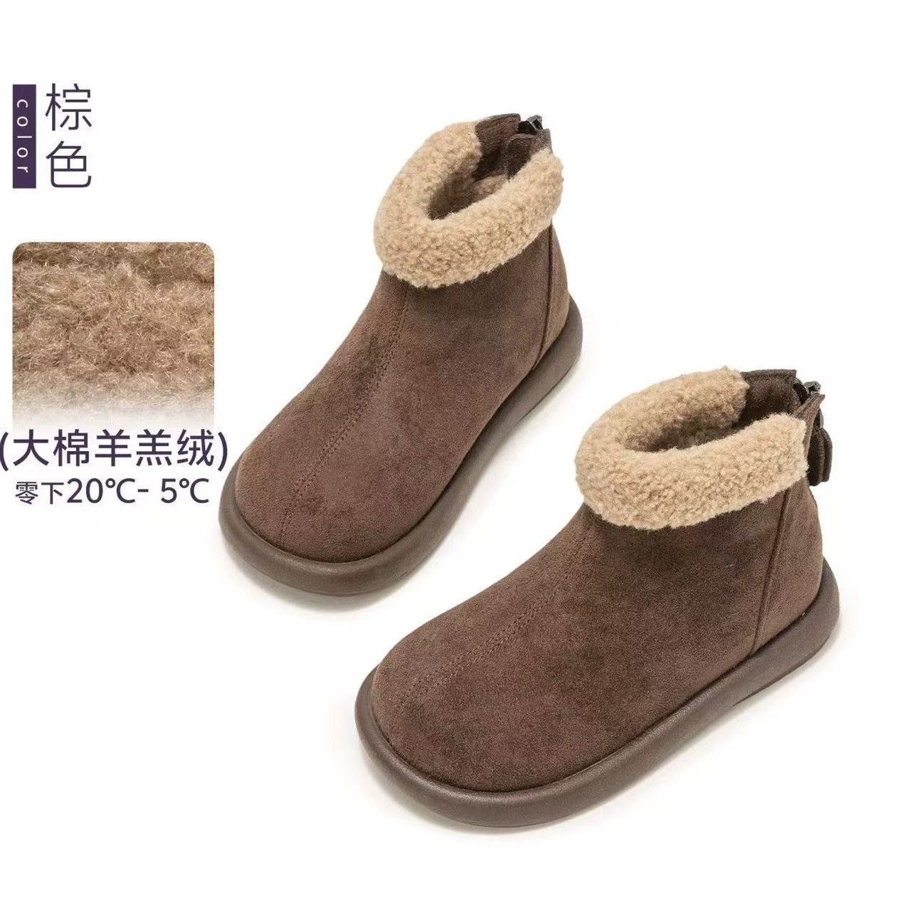 Botas de algodón para niñas invierno 2025 nuevas botas de niño botas de nieve para niños botas de lana cálidas botas de niñas botas cortas image 5