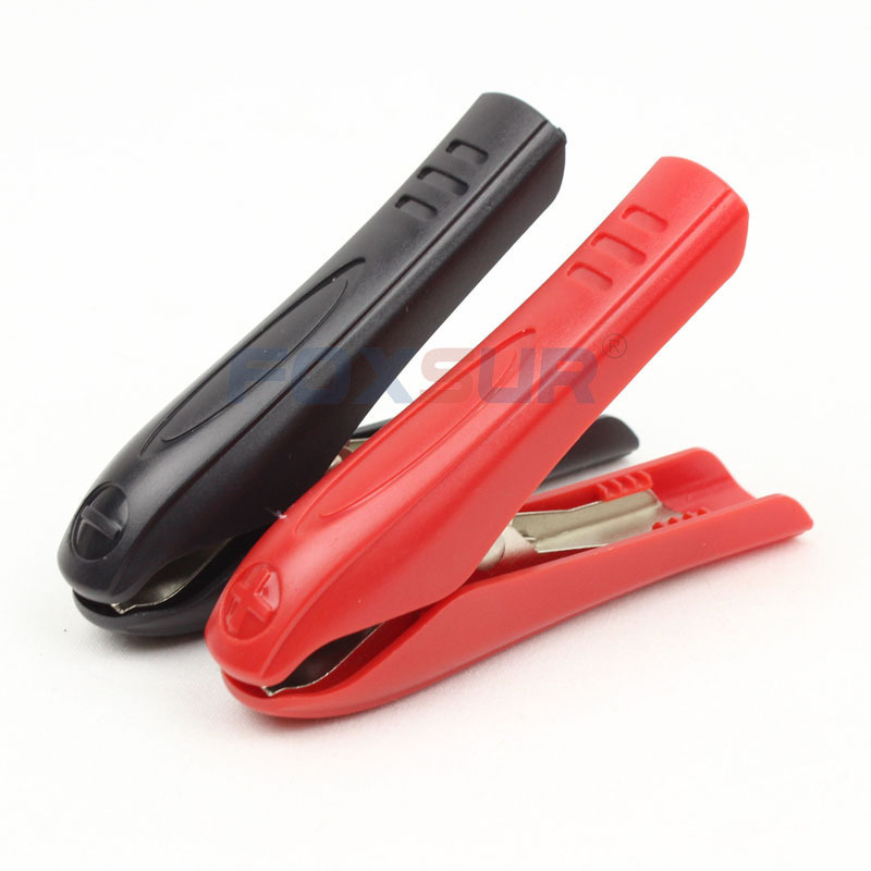 FOXSUR 30A Car battery clip, Battery Charger Alligator Clamp