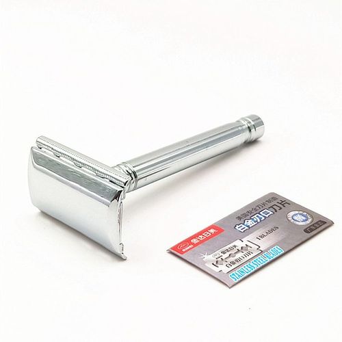 Strong man manual razor men's old-fashioned razor holder double-sided stainless steel blade shaver A9901