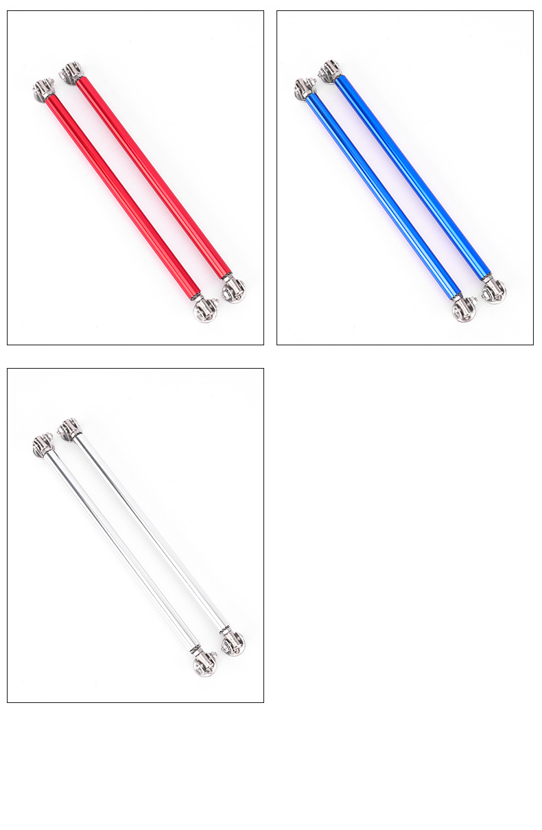 Car front shovel modification universal surround sticky tie rod front lip fixing bracket adjustable front and rear bar decorative tie rod