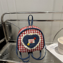 2025新款学院可爱ins格子时尚清新轻便少女大容量洋气个性双肩包