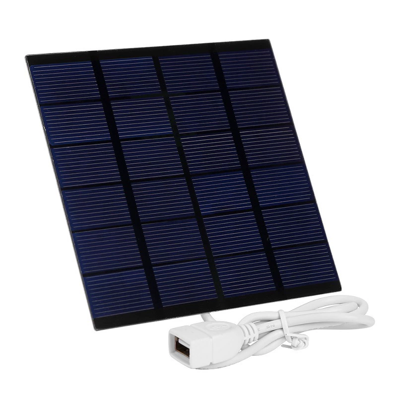 Солнечная зарядка на батарее, зарядное устройство, 5W, 6V, 110×110 мм