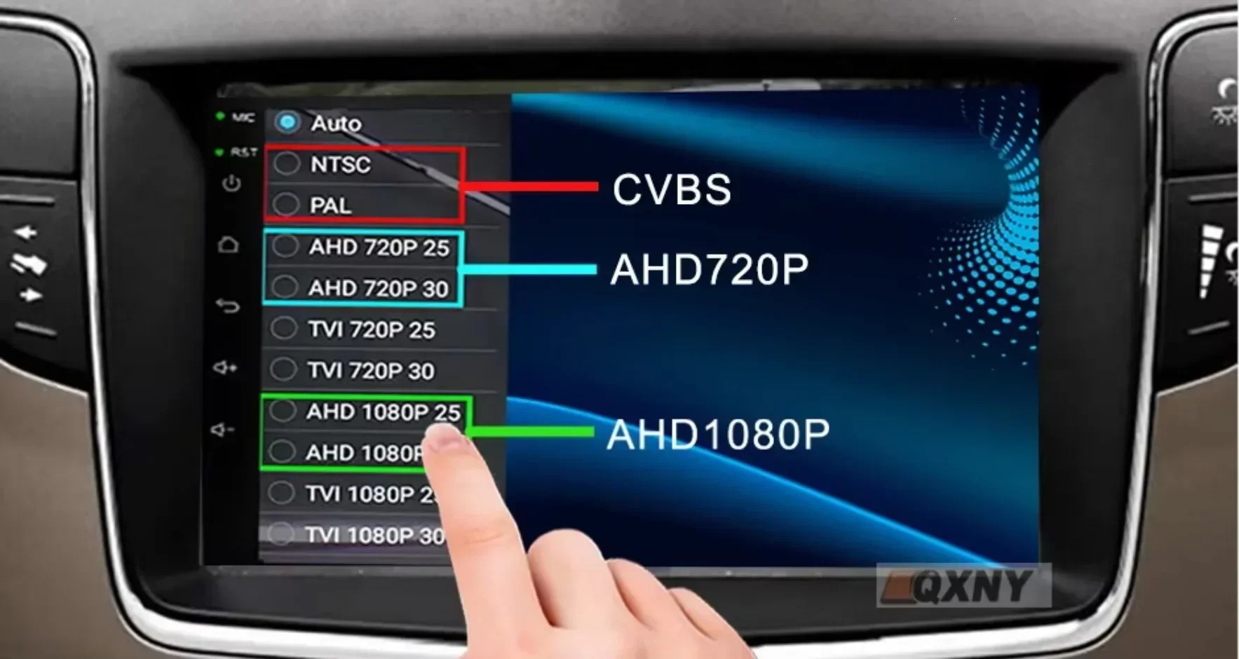 Car rearview camera 1080P HD 170° ° Wide-angle night vision waterproof fisheye AHD vehicle rearview camera