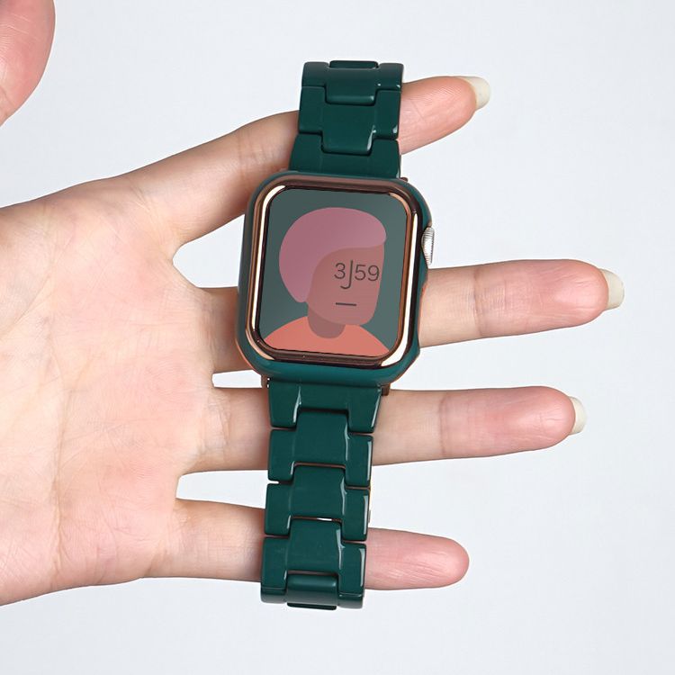 Aplicable a la 10a generación 98765se Apple Watch Nueva correa de acrílico de resina 14 mm22 mm Comercio exterior al por mayor