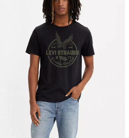 2025欧米ファッションクロスボーダー夏新作トレンドLevi「s高品質男女同モデルtシャツプリント|undefined
