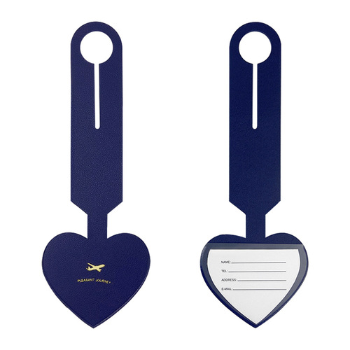 Luggage bag tag, suitcase boarding pass, luggage leather tag, checked name anti-lost small pendant luggage tag