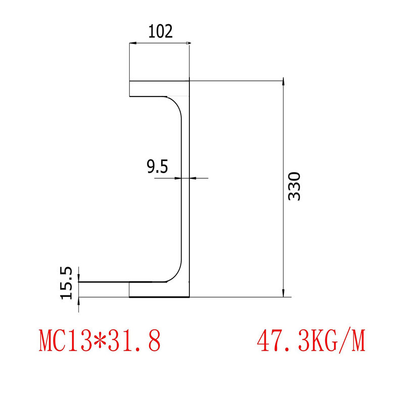 美标槽钢MC13x31.8材质A992批发零售价格