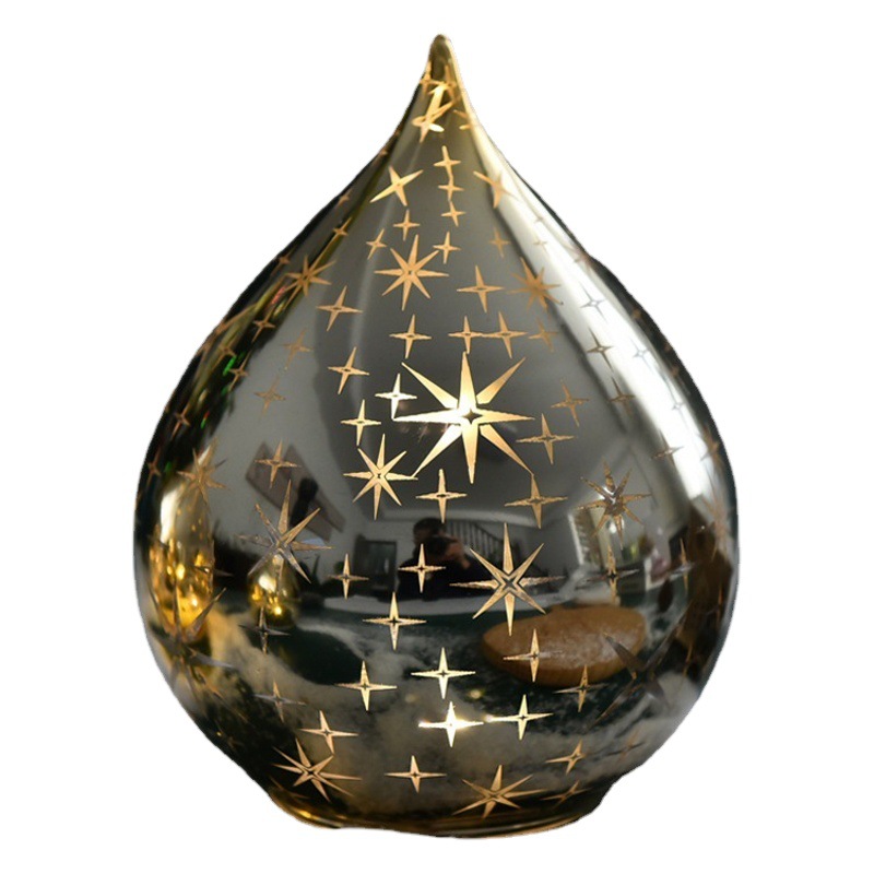Fábrica al por mayor de Navidad bola de cristal decorativa lámpara de cristal LED luminosa decoración de escritorio decorativa de Navidad luz de la noche