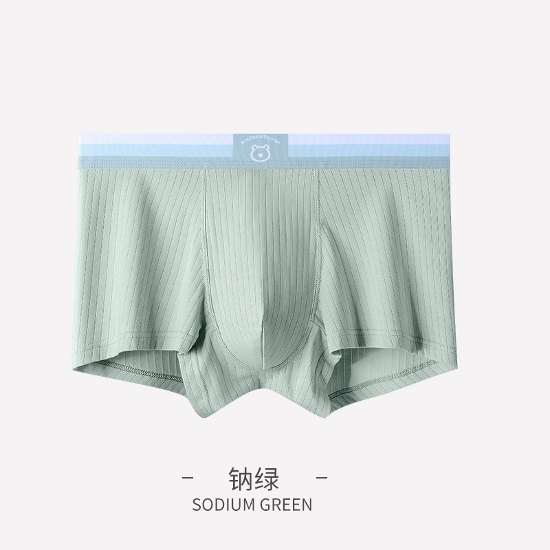 Ropa interior de los hombres de verano de algodón Boxer shorts jóvenes Boxer shorts cabeza de los hombres más tamaño ropa interior deportiva