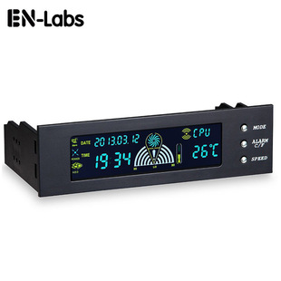 Colorful Screen Front Panel Fan Speed Regulator Optical Drive Slot Computer Chassis Cpu Temperature Control Floppy Drive Cooling Leide Zhu