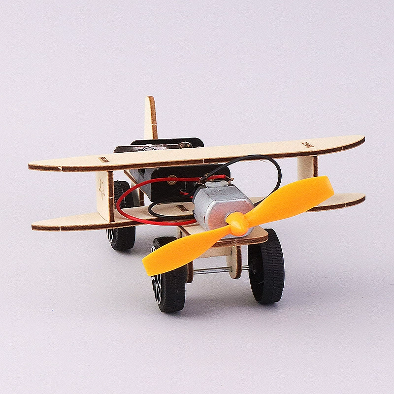 Electric airplane model, constructor for students for experiments, DIY, mini experiment